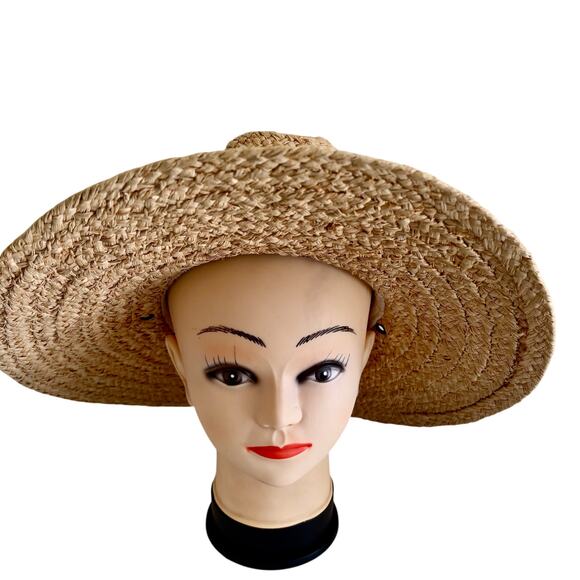 SCALA Wide Brim Fedora Braided Woven Eco Friendly Straw Hat Sun Beach Garden main image 4